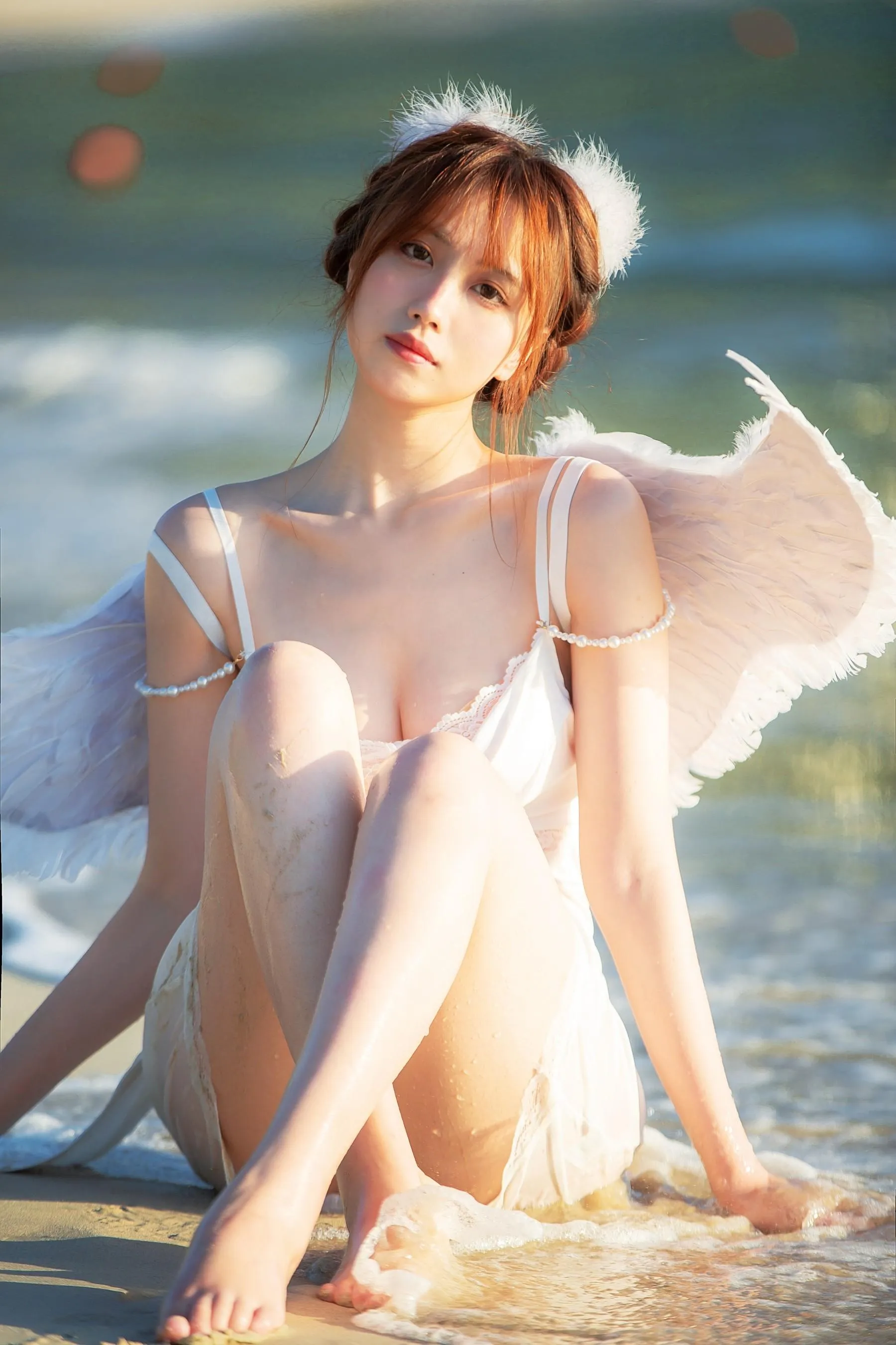 念雪ww – NO.35 海边神明少女 [50P]插图8